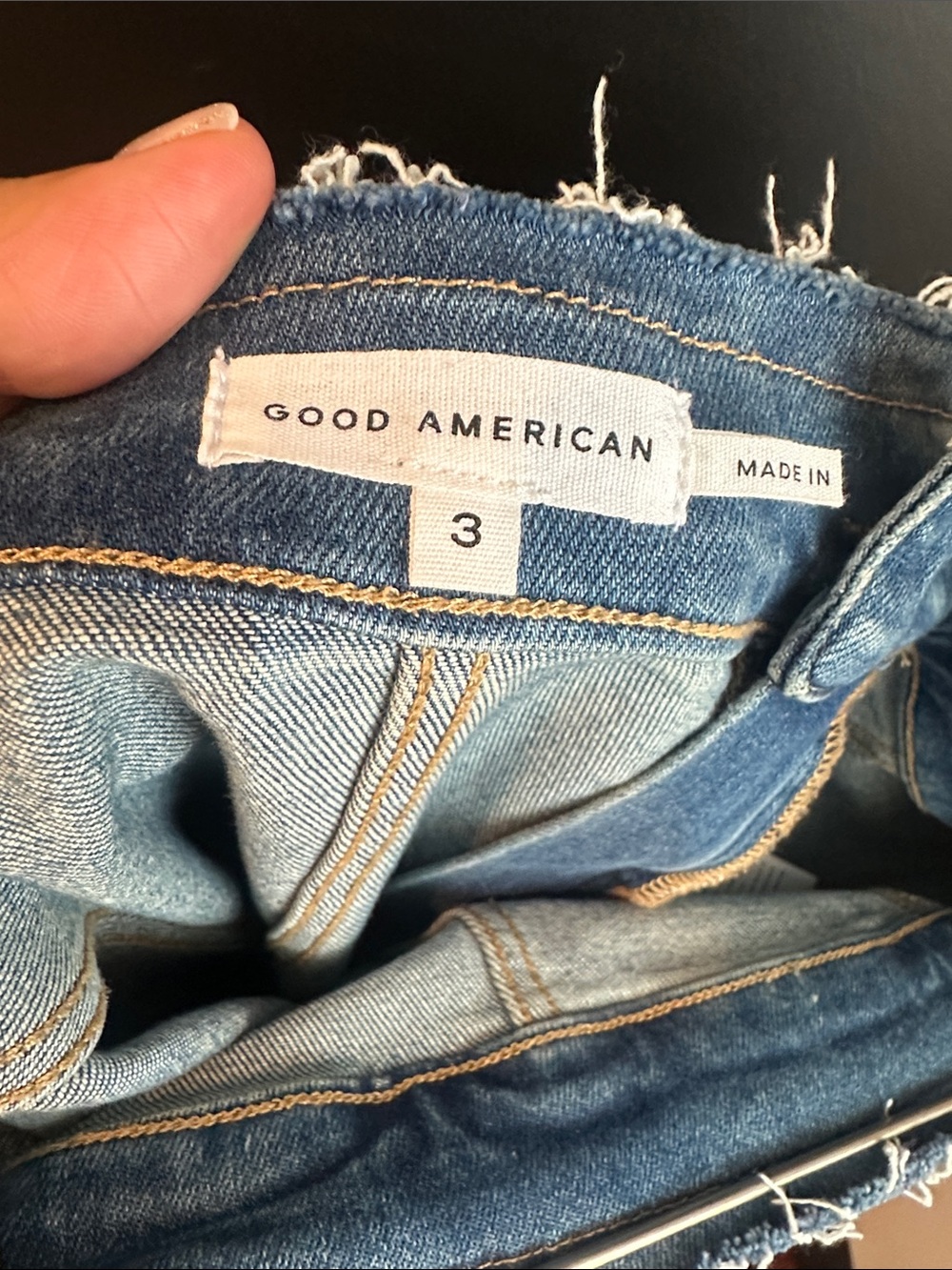 Good American Strapless Denim Tube Dress in Light Blue - Picture 4 of 5